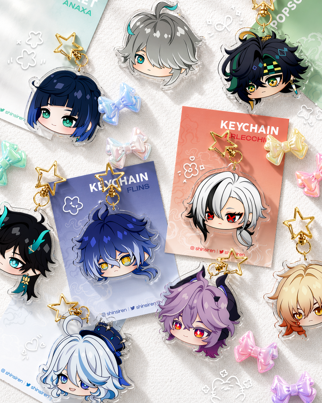 Genshin Impact - Acrylic Keychain [art by SHINSIREN]