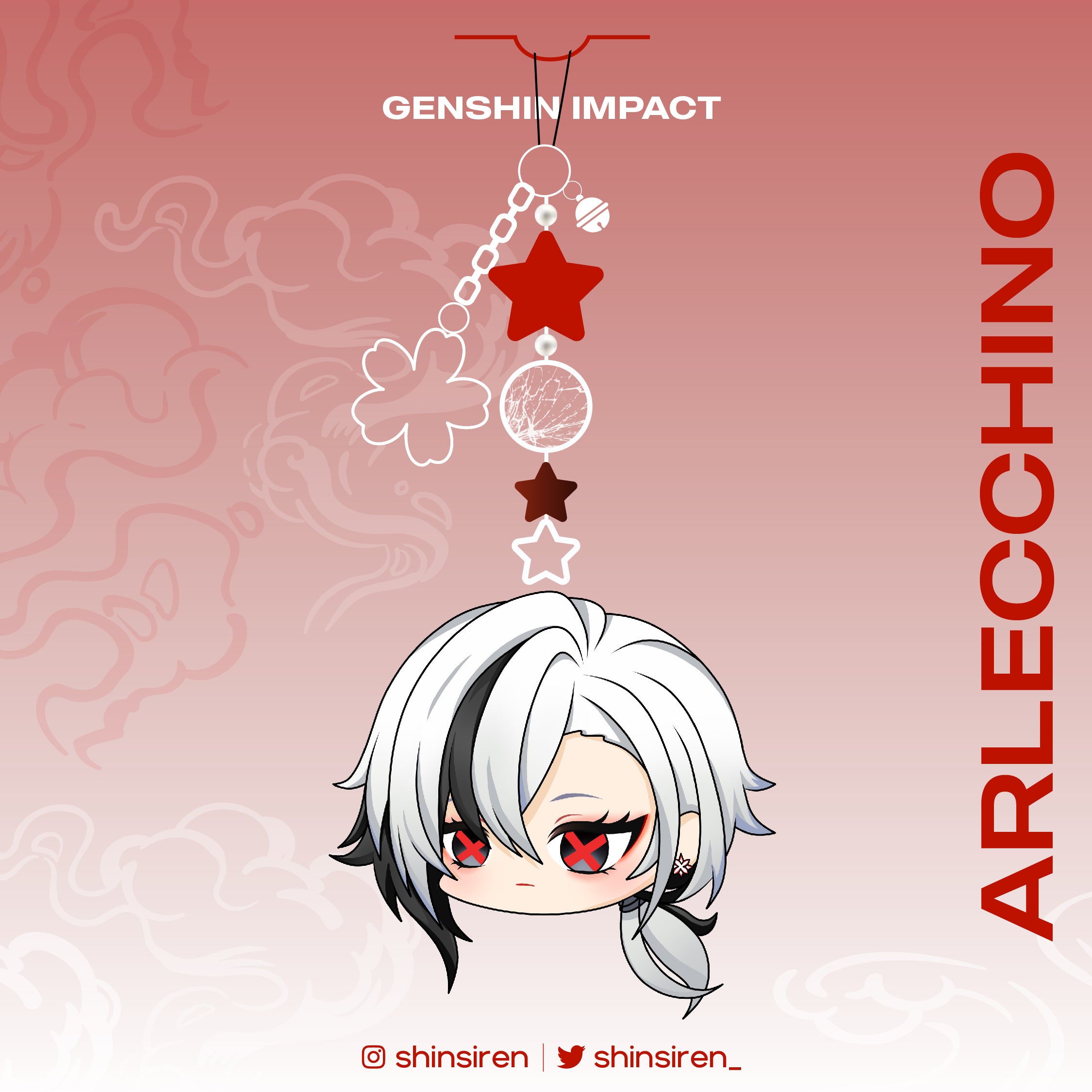 Genshin Impact - Charm Phone Strap [art by SHINSIREN]