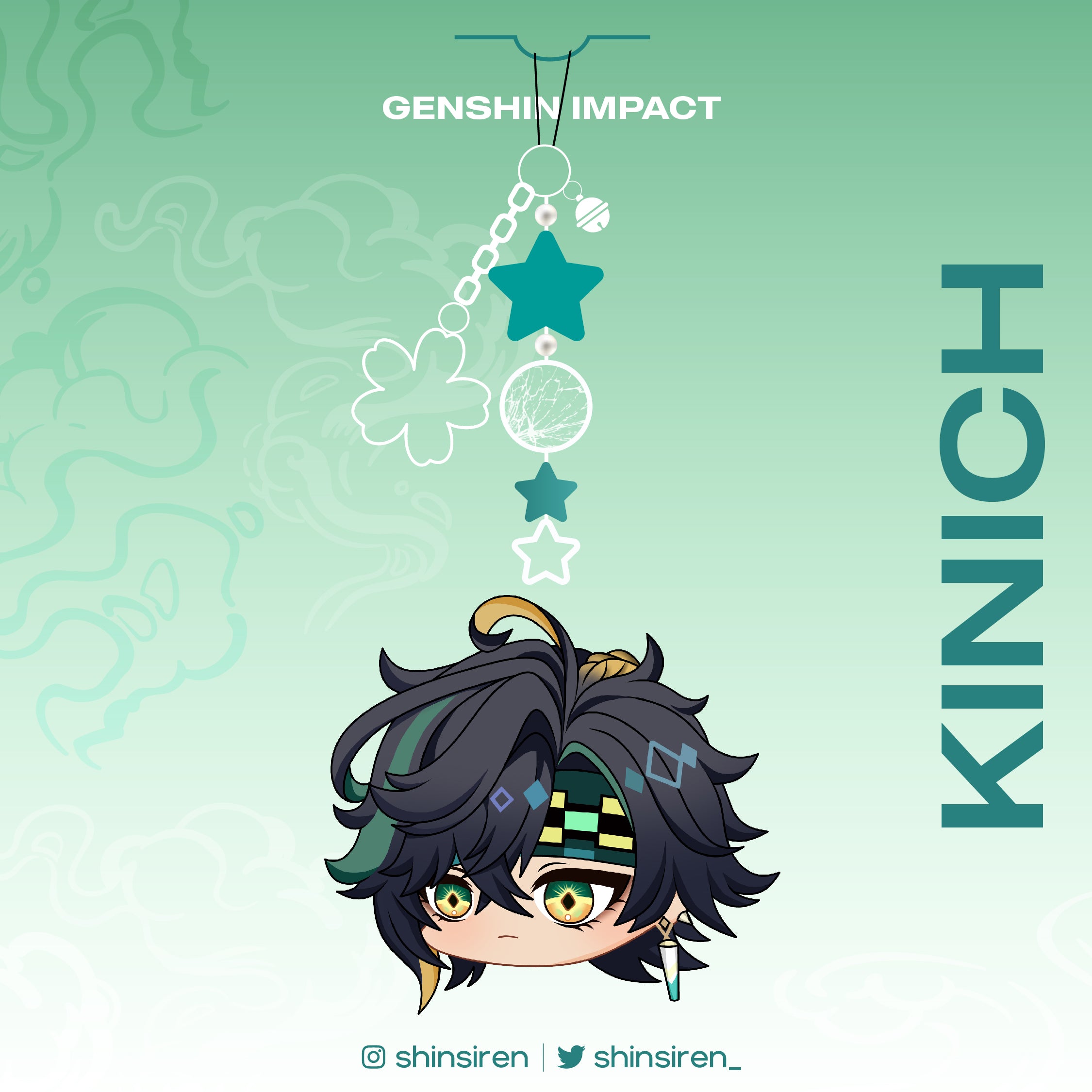 Genshin Impact - Charm Phone Strap [art by SHINSIREN]