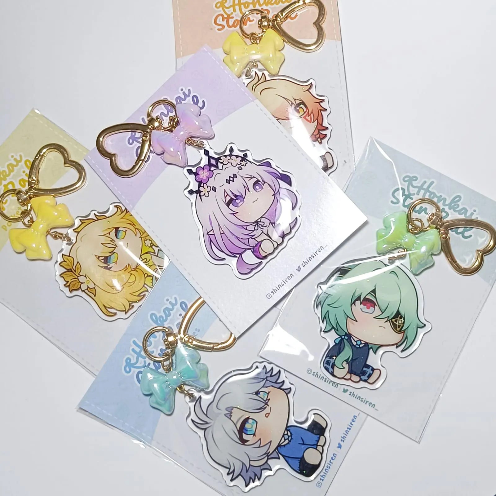 Honkai Star Rail - Amphoreus Pocket Series Glitter Epoxy Keychain [art by SHINSIREN]