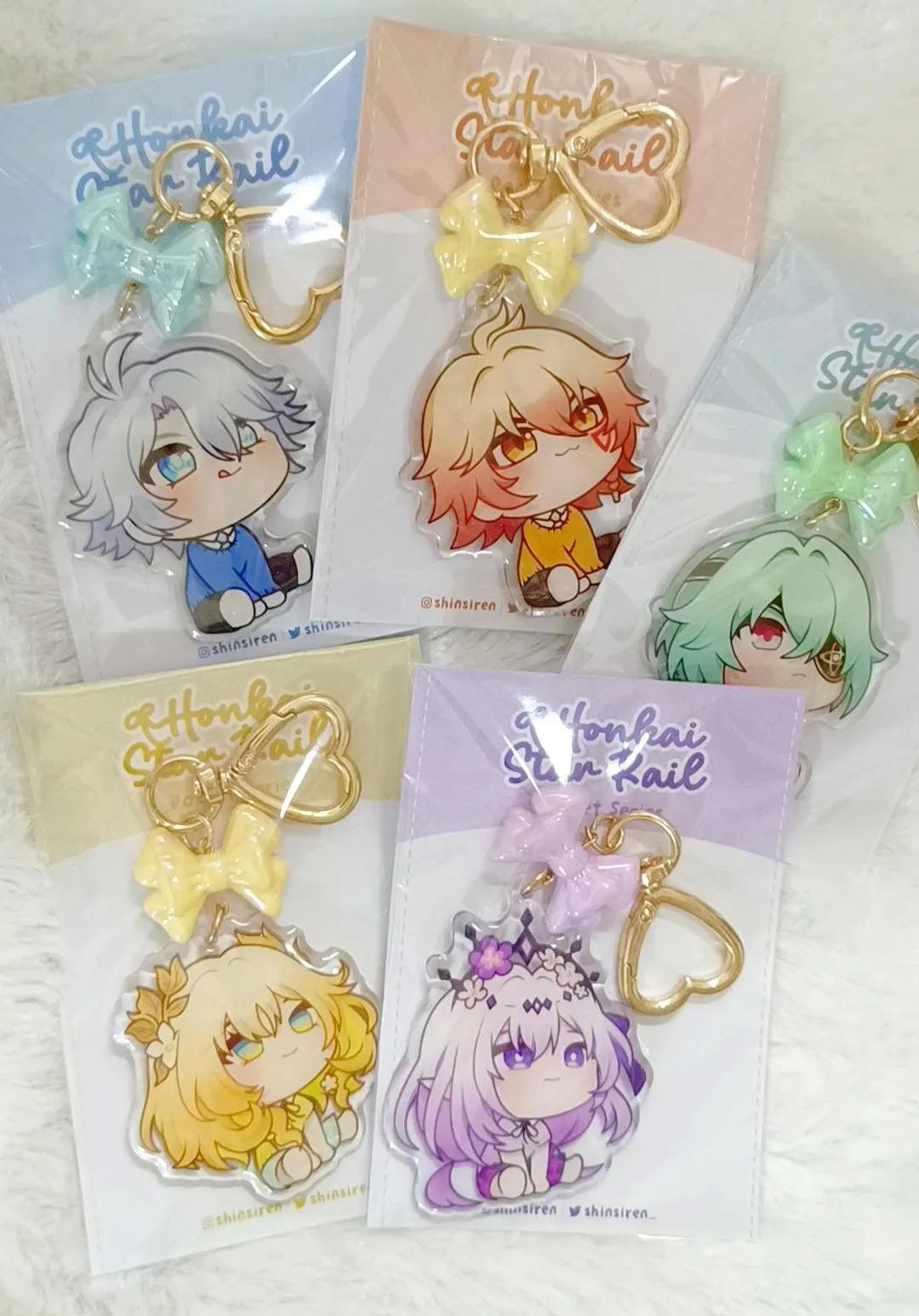 Honkai Star Rail - Amphoreus Pocket Series Glitter Epoxy Keychain [art by SHINSIREN]